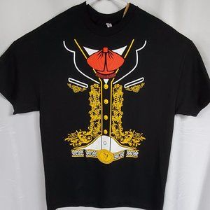 TUXEDO T-Shirt Mens XL Red Bow Tie T-Shirt